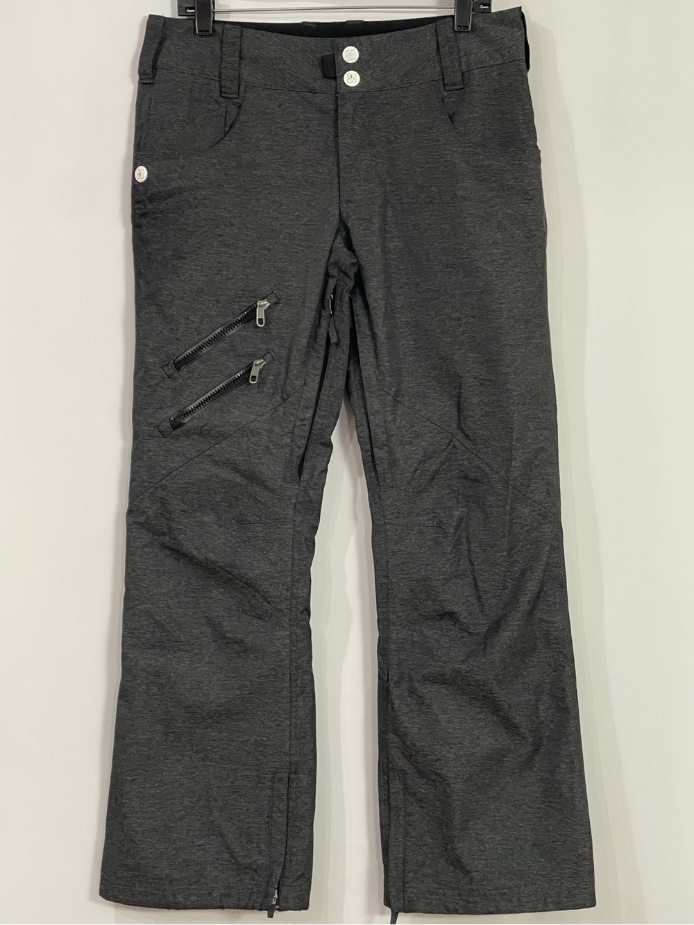 Sims Dark Gray Women’s Snowboarding Pants with Zip Pockets Size Medium